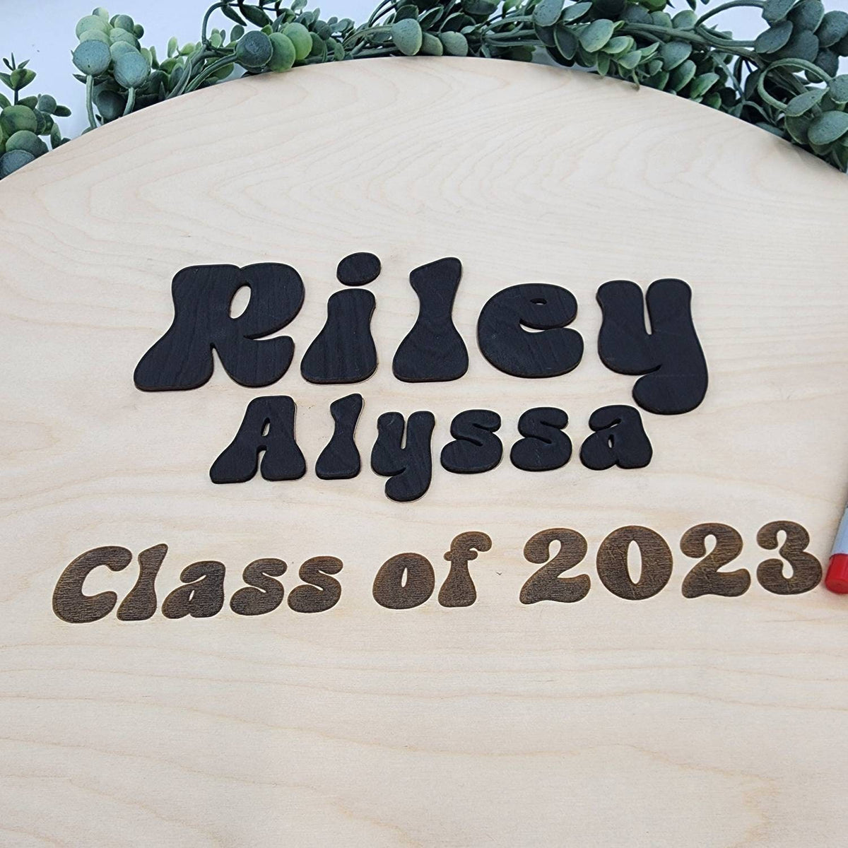 Personalized Graduation Wood Guest Book, Graduation Party decor, Graduate Keepsake, Gift For Grad, Layered wood 3D Guestbook