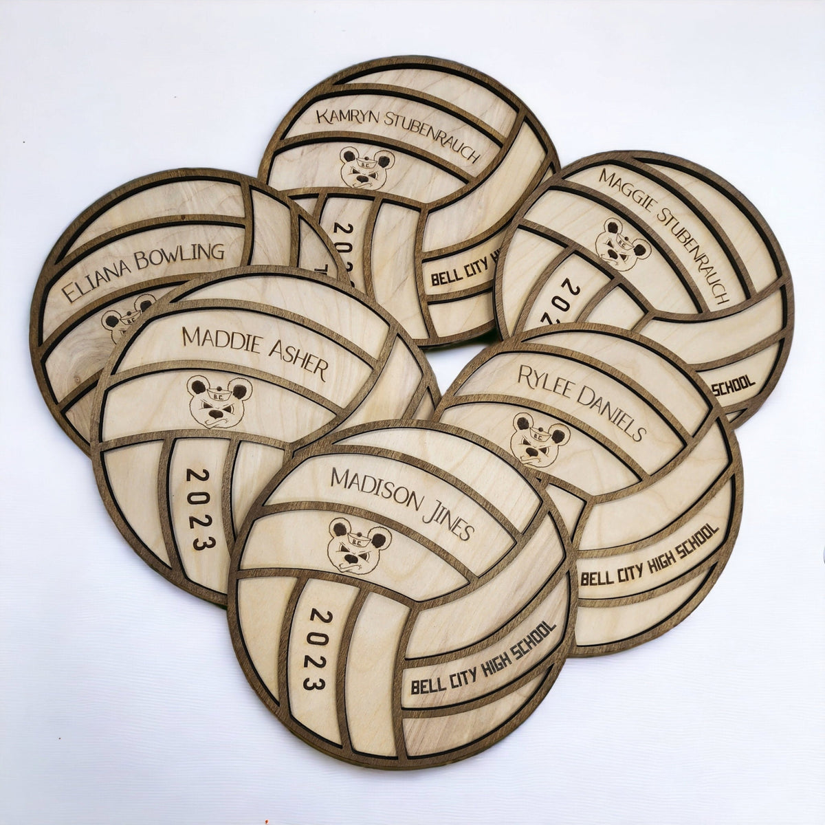Personalized Volleyball Player Wood Sign | Senior Night Gift | Custom Engraved Volleyball Player Name Sign Class of 2026