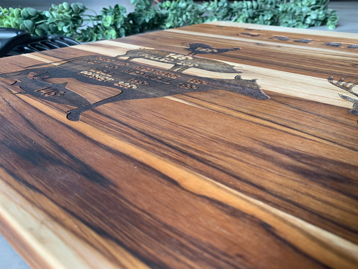 Smoke That XL Cutting Board, I'd Smoke That Cutting Board Meat Temp Guide, Gift for Dad, Grilling gift, Grilling chopping blo