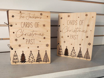 Personalized Christmas Card Holder, Cards of Christmas Past, Greeting Card Holder