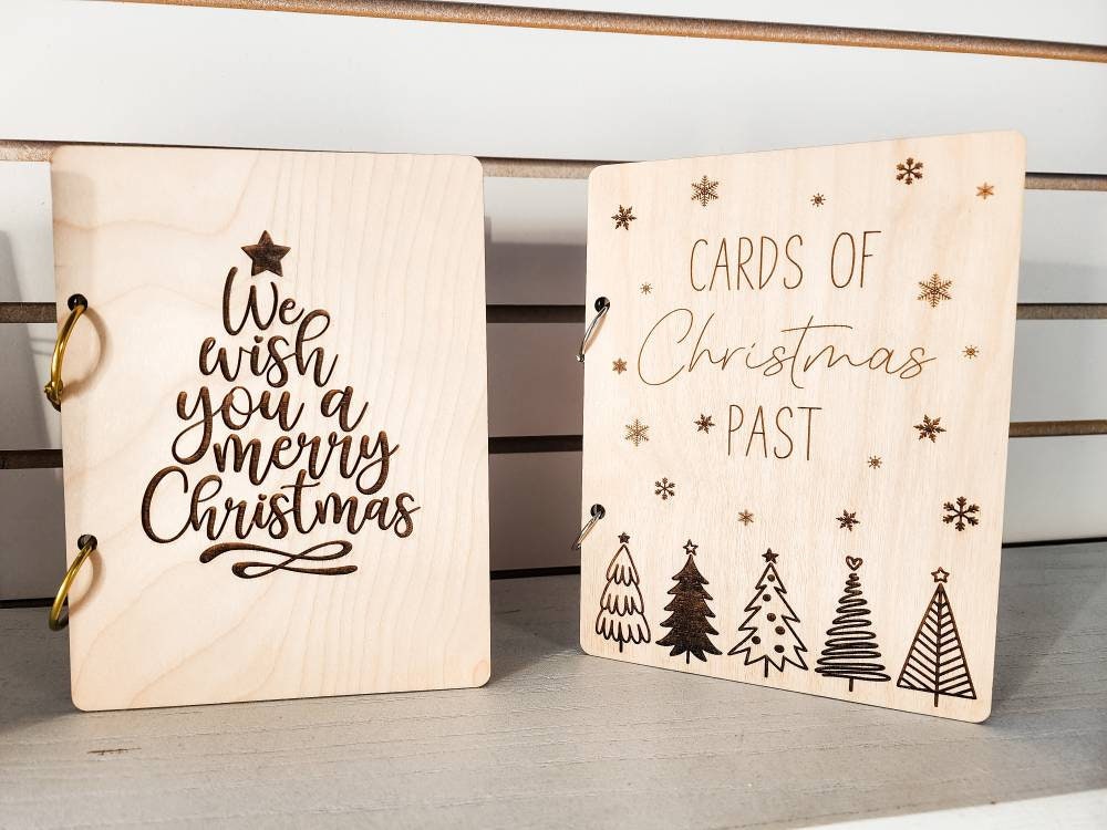 Personalized Christmas Card Holder, Cards of Christmas Past, Greeting Card Holder