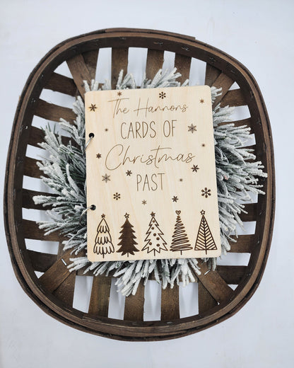 Personalized Christmas Card Holder, Cards of Christmas Past, Greeting Card Holder