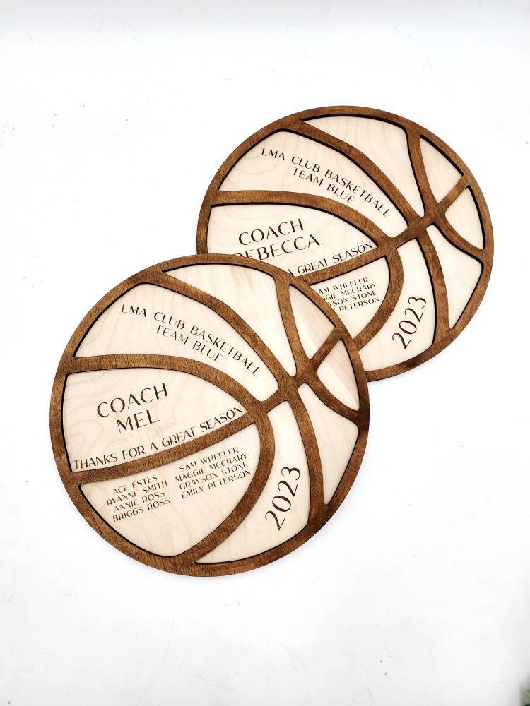 Personalized Basketball Coach Gift, Thanks for A Great Season Coach, Basketball Team Award, Coach's Thank You Gift, Custom Ba