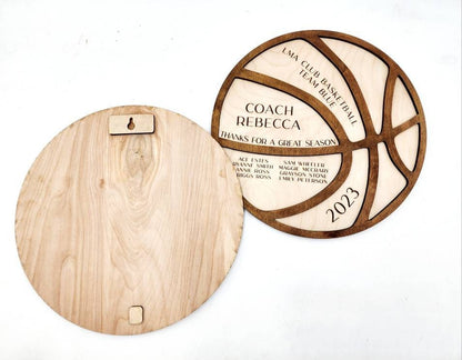 Personalized Basketball Coach Gift, Thanks for A Great Season Coach, Basketball Team Award, Coach's Thank You Gift, Custom Ba