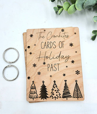 Personalized Christmas Card Holder, Cards of Christmas Past, Greeting Card Holder