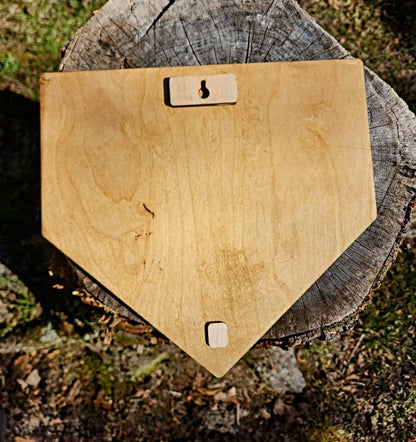 Personalized Baseball Plaque, Engraved Home Plate Wood Award