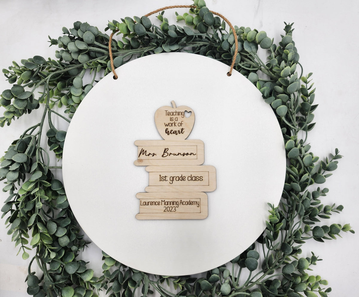 Personalized Teacher Appreciation Sign, Student Signatures, Classroom Gift