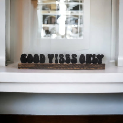 Personalized Desk Name Sign, Custom Wood Letter Ledge, Office Decor