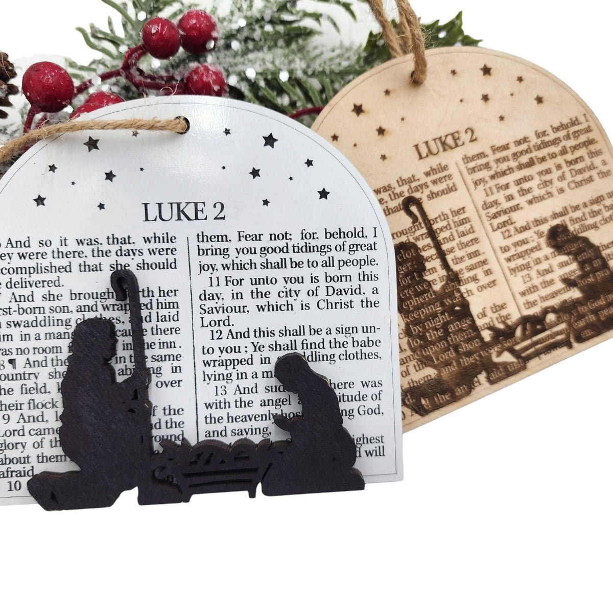 Nativity Christmas Ornament, Christian Bible Ornament Gift, Christmas Nativity Ornament, 3D Nativity, Nativity Scene, Baby Je
