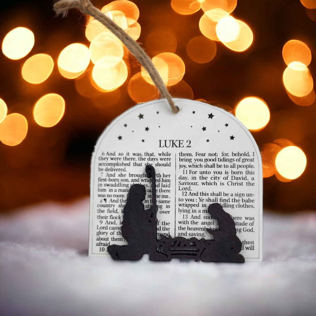 Nativity Christmas Ornament, Christian Bible Ornament Gift, Christmas Nativity Ornament, 3D Nativity, Nativity Scene, Baby Je