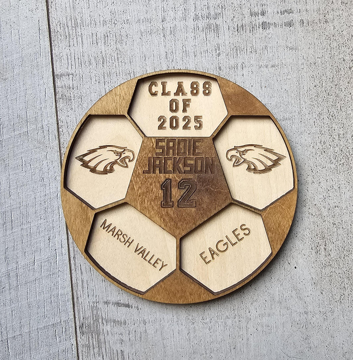 Senior Soccer Player Plaque, Personalized Soccer Player Senior Night Gift, Class of 2027 Personalized soccer team Custom Socc