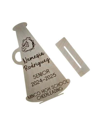 Personalized Cheer Gift, Custom Cheer Megaphone, Cheerleading Senior Night 2026 Senior Cheer Gift, Football Cheerleading, Per