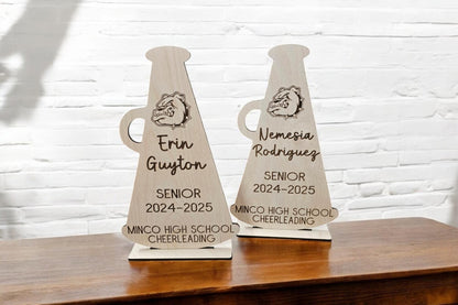 Personalized Cheer Gift, Custom Cheer Megaphone, Cheerleading Senior Night 2026 Senior Cheer Gift, Football Cheerleading, Per