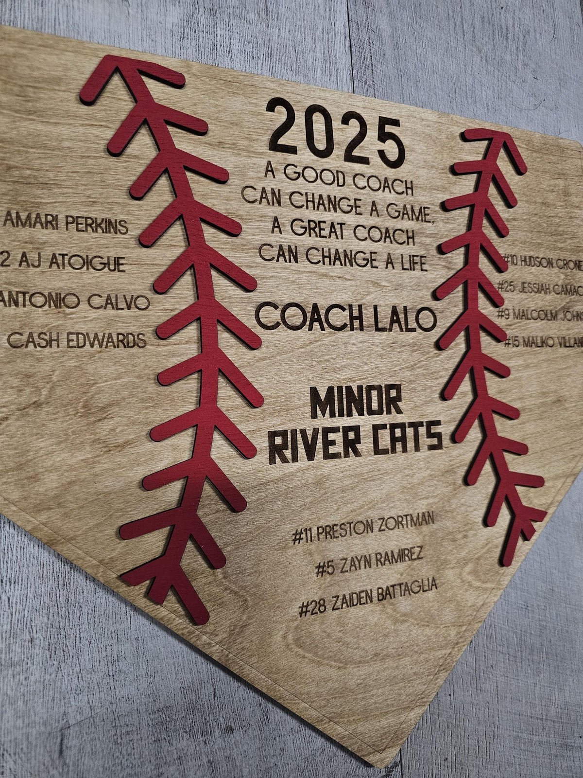 Personalized Baseball Coach's Gift, Thanks For A Great Season Award 2026, End of Season Coach Gift, Custom Baseball Coach Gif