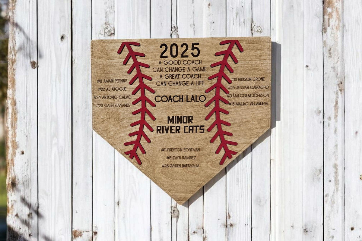 Personalized Baseball Coach's Gift, Thanks For A Great Season Award 2026, End of Season Coach Gift, Custom Baseball Coach Gif