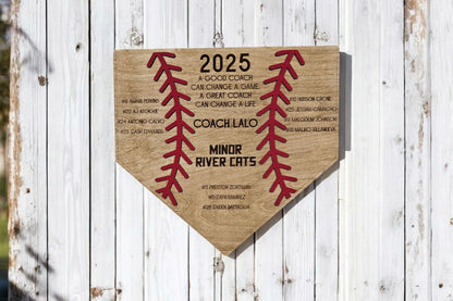 Personalized Baseball Coach's Gift, Thanks For A Great Season Award 2026, End of Season Coach Gift, Custom Baseball Coach Gif
