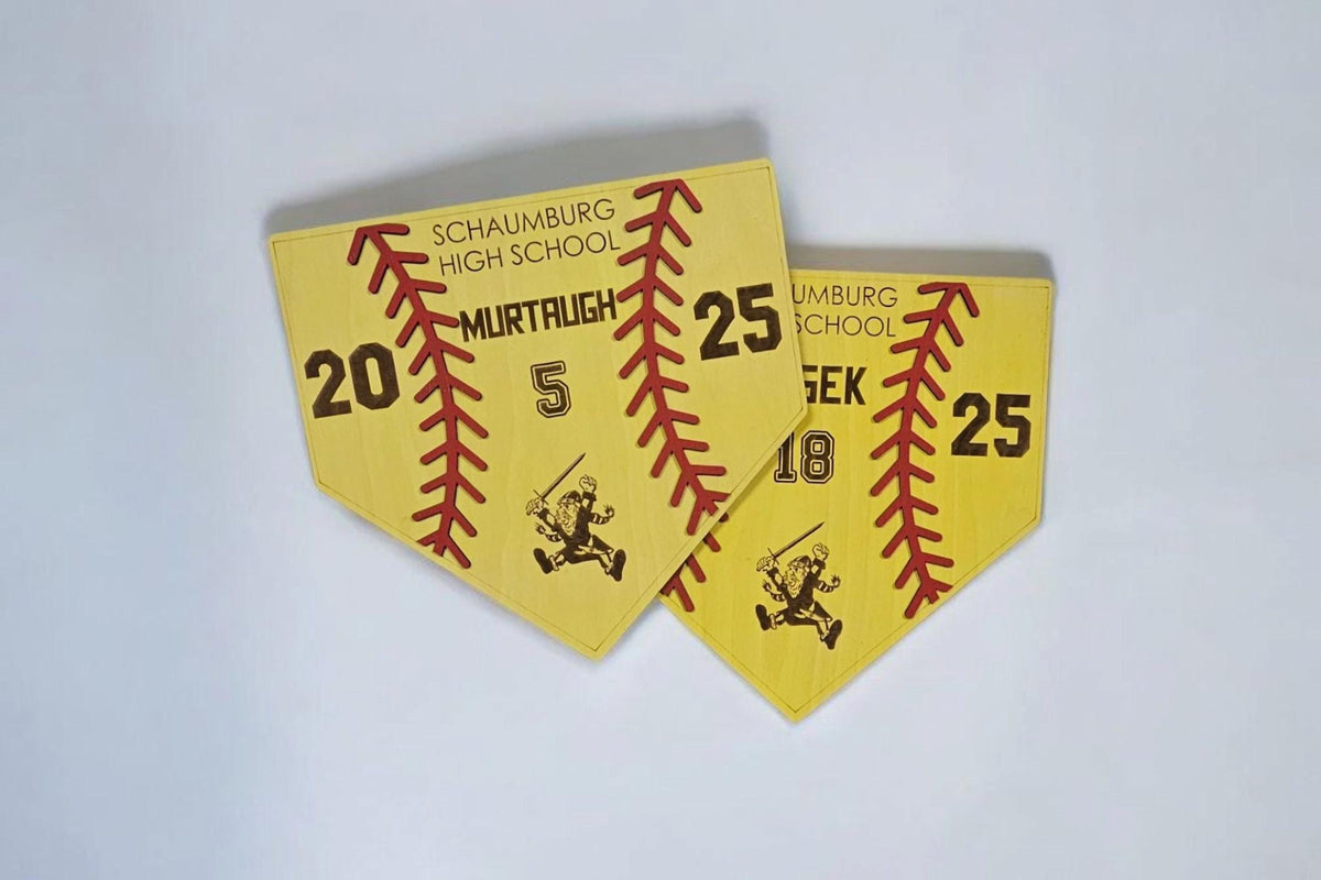Personalized Softball Senior Night Gift, Home Plate Plaque Custom Decor