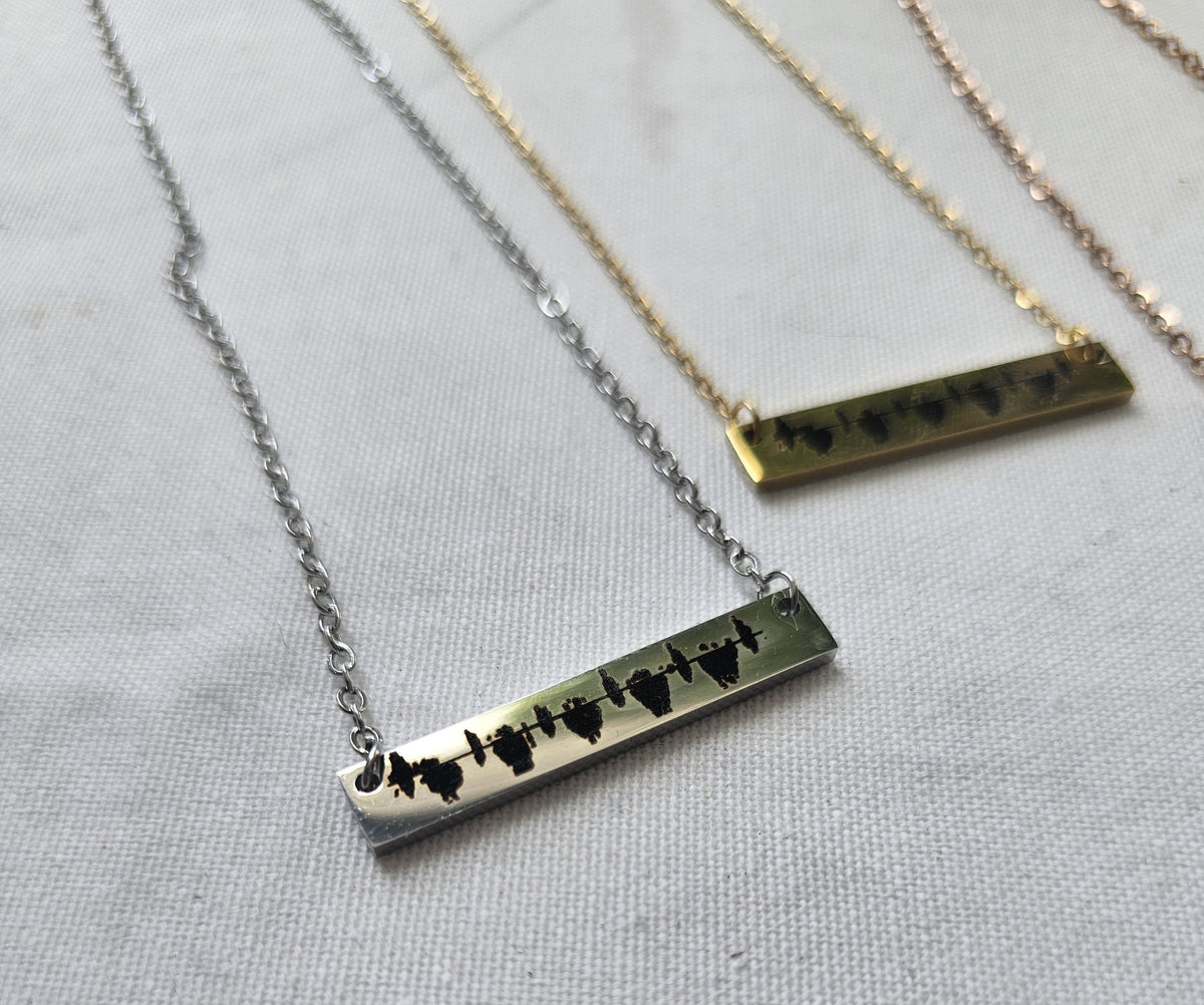 Custom Baby Heartbeat Necklace – Personalized Soundwave Jewelry – New Mom Gift – Keepsake Necklace in Gold, Silver, Rose Gold