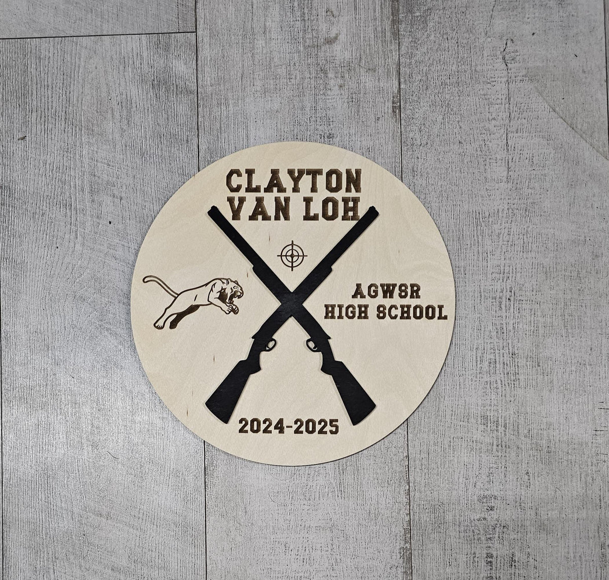 Personalized Trapshooting Plaque | Custom Engraved Trapshooting team