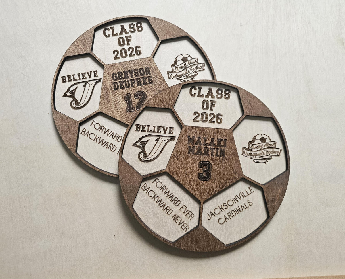 Senior Soccer Player Plaque, Personalized Soccer Player Senior Night Gift, Class of 2027 Personalized soccer team Custom Socc