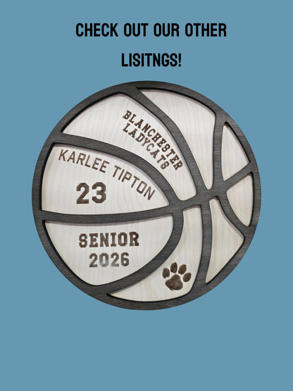 Basketball Coach Gift | Personalized Team Photo Wood Sign | Custom Coach Appreciation Gift End of 2026 Season Basketball Keep