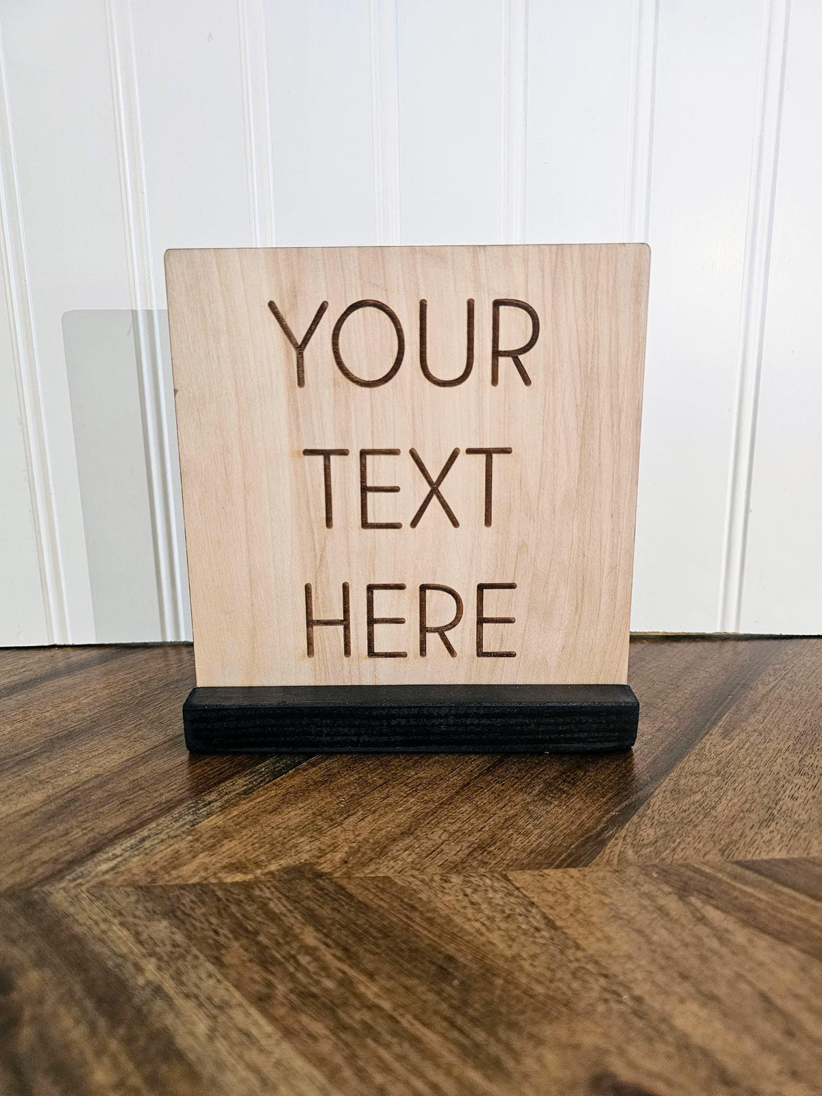 Personalized Wood Desk Sign | Custom Quote Sign with Wood Stand | Custom Table Sign | Scripture Sign | Office Desk Decor | Sh