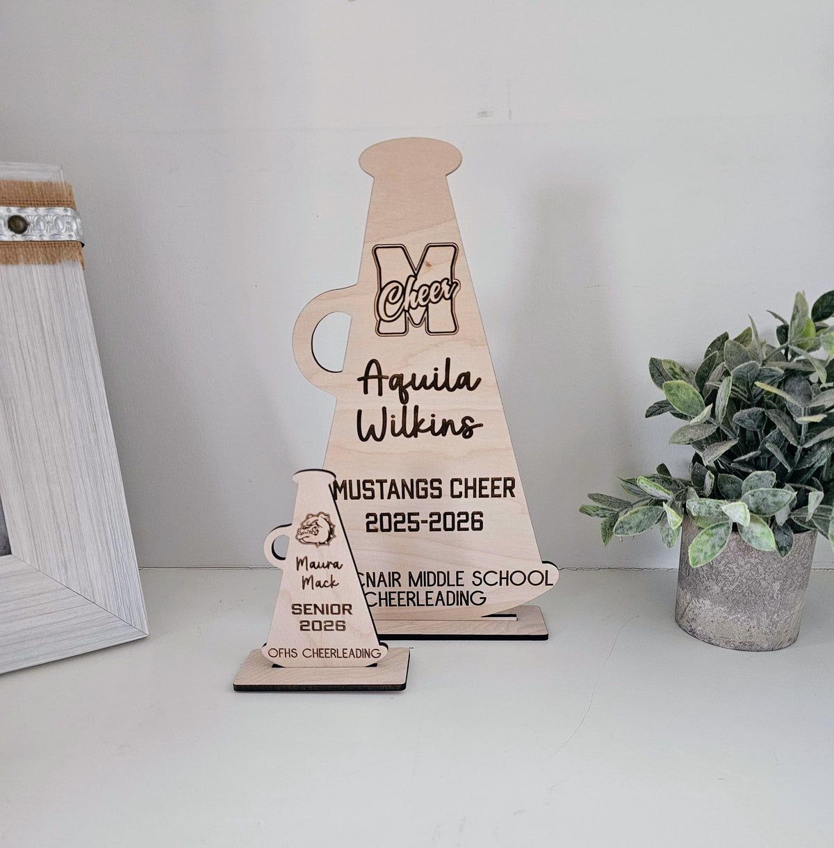 Personalized Cheer Gift, Custom Cheer Megaphone, Cheerleading Senior Night 2026 Senior Cheer Gift, Football Cheerleading, Per
