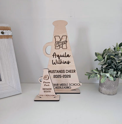Personalized Cheer Gift, Custom Cheer Megaphone, Cheerleading Senior Night 2026 Senior Cheer Gift, Football Cheerleading, Per