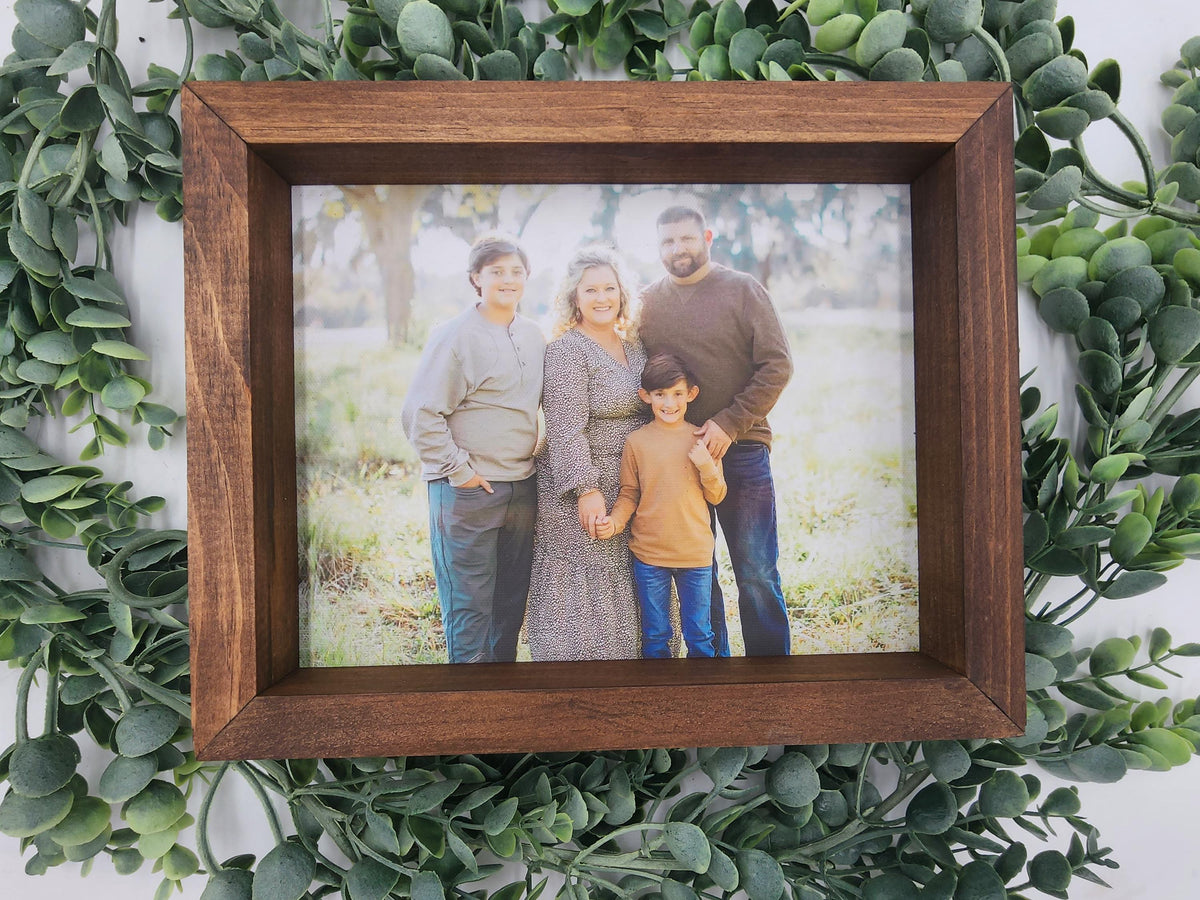 Personalized Family Picture Frame | Custom Last Name Photo Frame | Farmhouse Home Decor | Housewarming Gift | Anniversary Gif