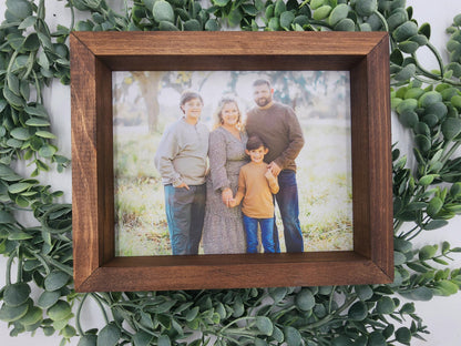 Personalized Family Picture Frame | Custom Last Name Photo Frame | Farmhouse Home Decor | Housewarming Gift | Anniversary Gif