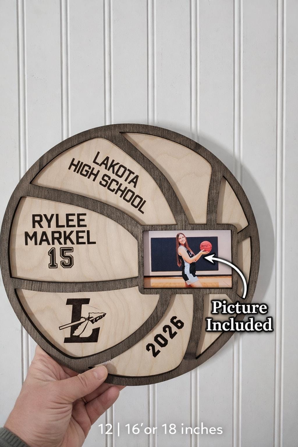 Basketball Coach Gift | Personalized Team Photo Wood Sign | Custom Coach Appreciation Gift End of 2026 Season Basketball Keep
