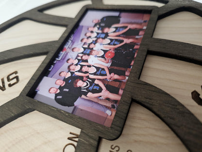 Basketball Coach Gift | Personalized Team Photo Wood Sign | Custom Coach Appreciation Gift End of 2026 Season Basketball Keep