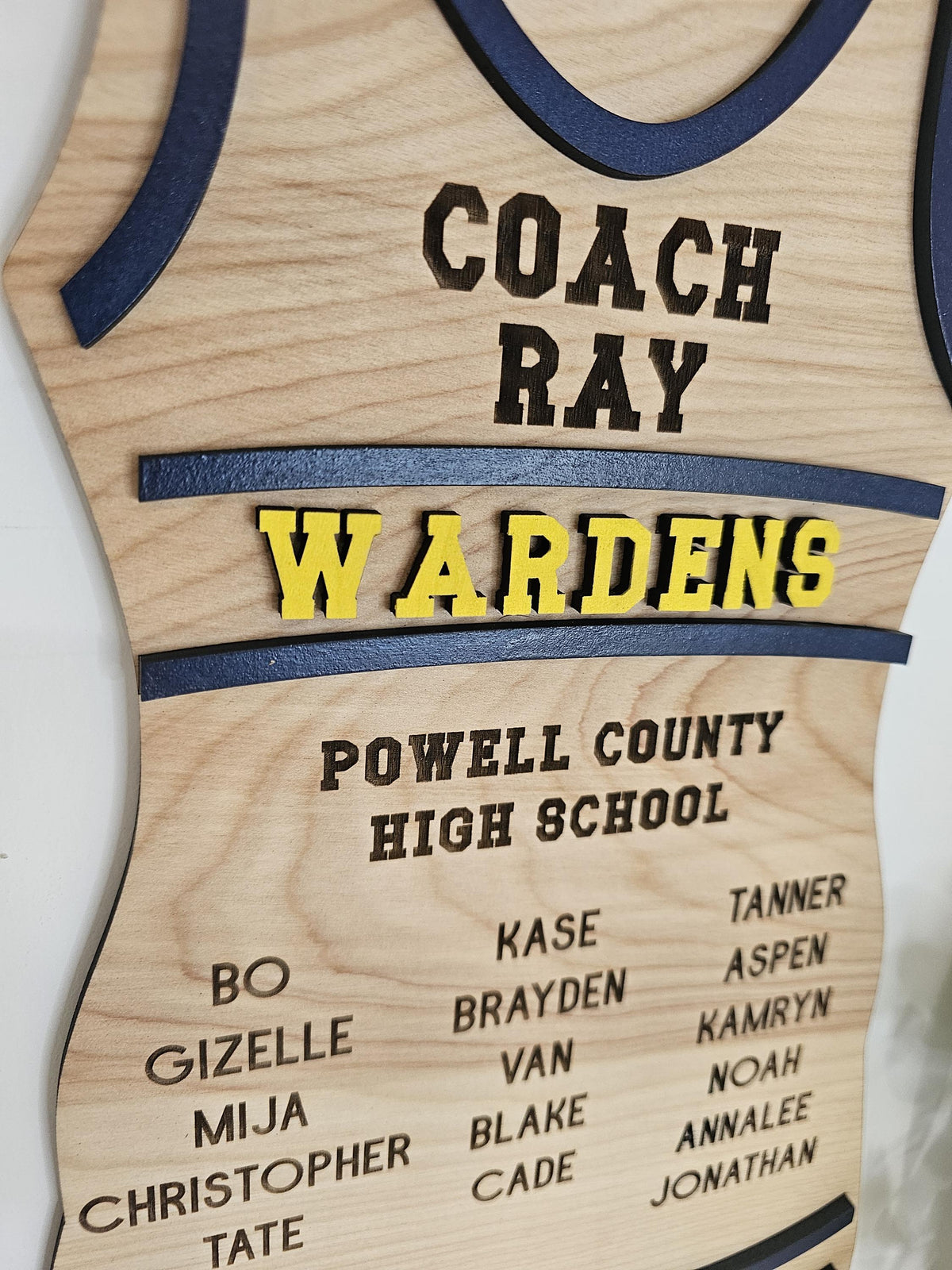 Personalized Wrestling Coach Plaque | Custom Singlet Wood Sign | Wrestling Team Gift | Coach Appreciation Plaque | Senior Nig