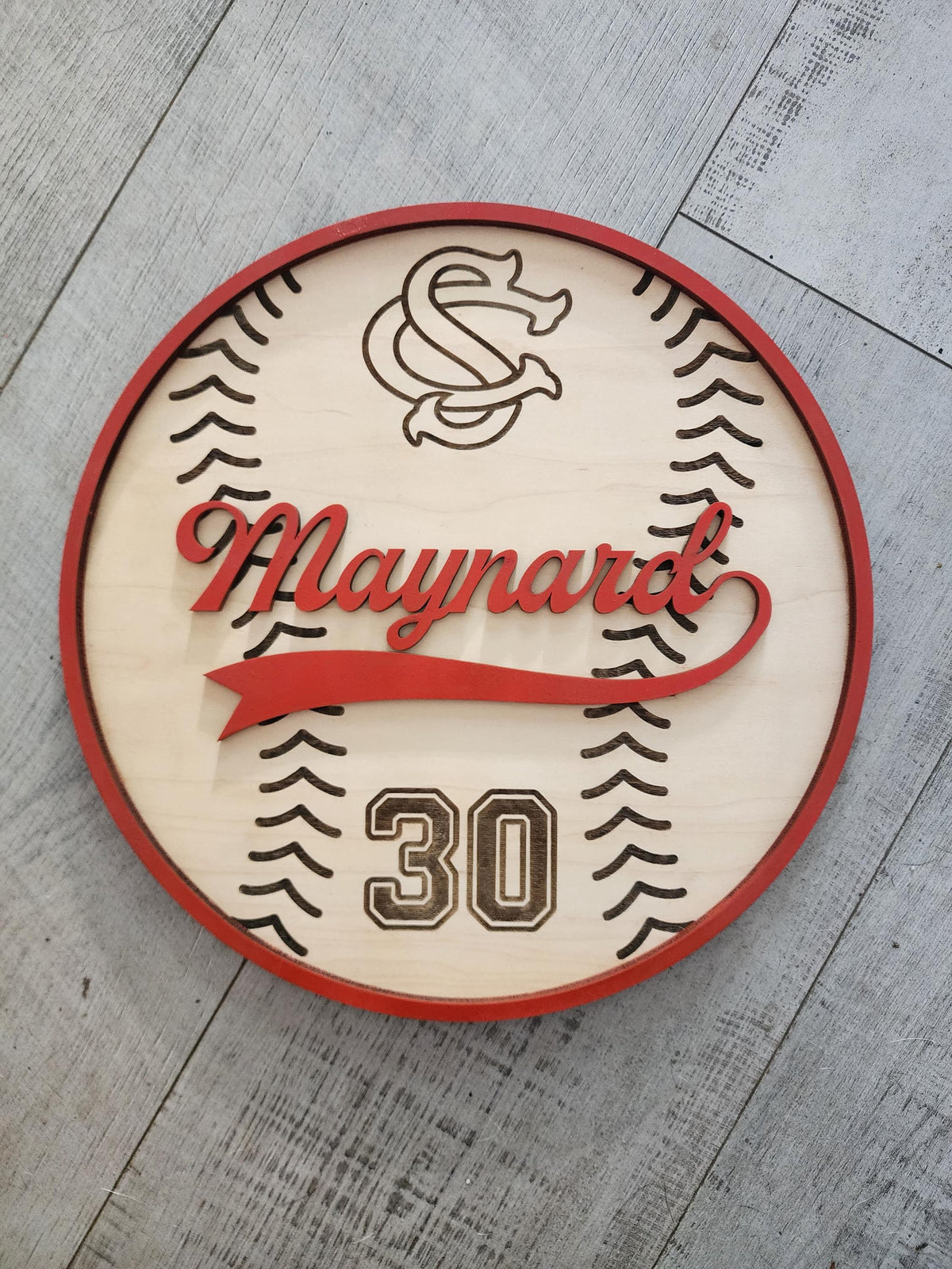 Personalized Baseball Name Sign | Custom Wood Baseball Wall Decor | Boys Baseball Nursery Sign | Baseball Room Decor