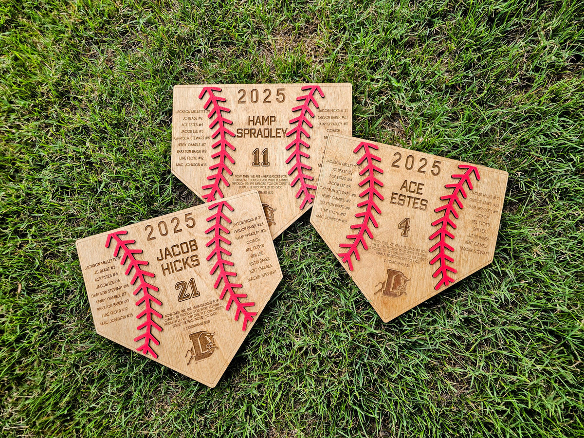 Baseball Plaque | Personalized Player Trophy | End of Season Baseball Gift