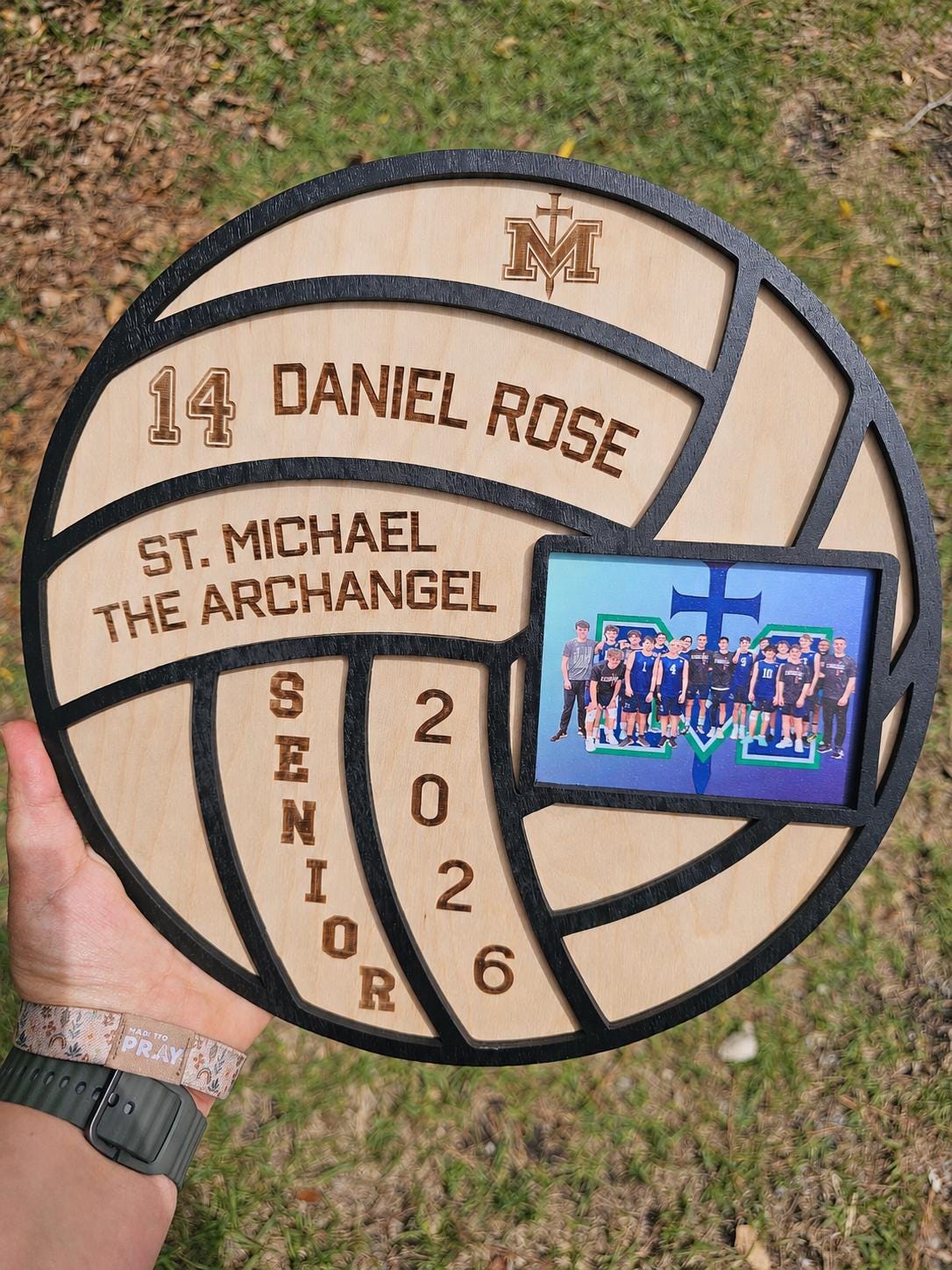 Personalized Volleyball Senior Night Gift | Custom Volleyball Plaque with Photo | Senior 2026 Sign | Volleyball Player Gift |