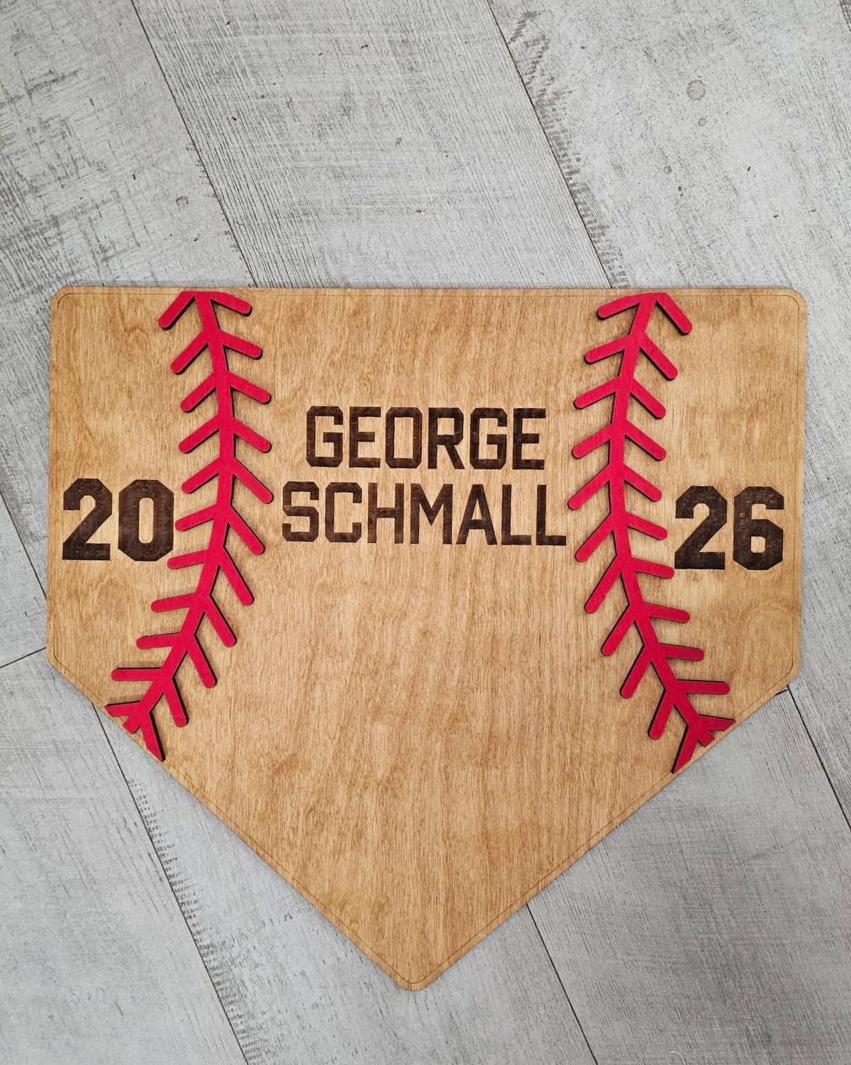 Personalized Baseball Guest Book Sign Graduation Party | Class of 2026 Baseball Home Plate Senior Night Signature Board Baseb