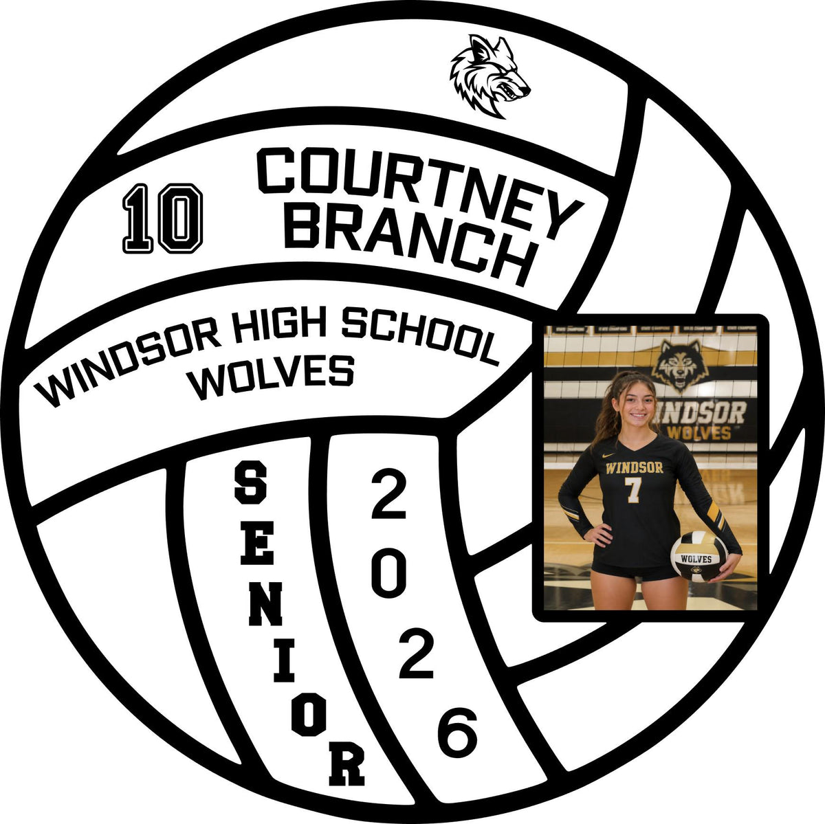 Personalized Volleyball Senior Night Gift | Custom Volleyball Plaque with Photo | Senior 2026 Sign | Volleyball Player Gift |