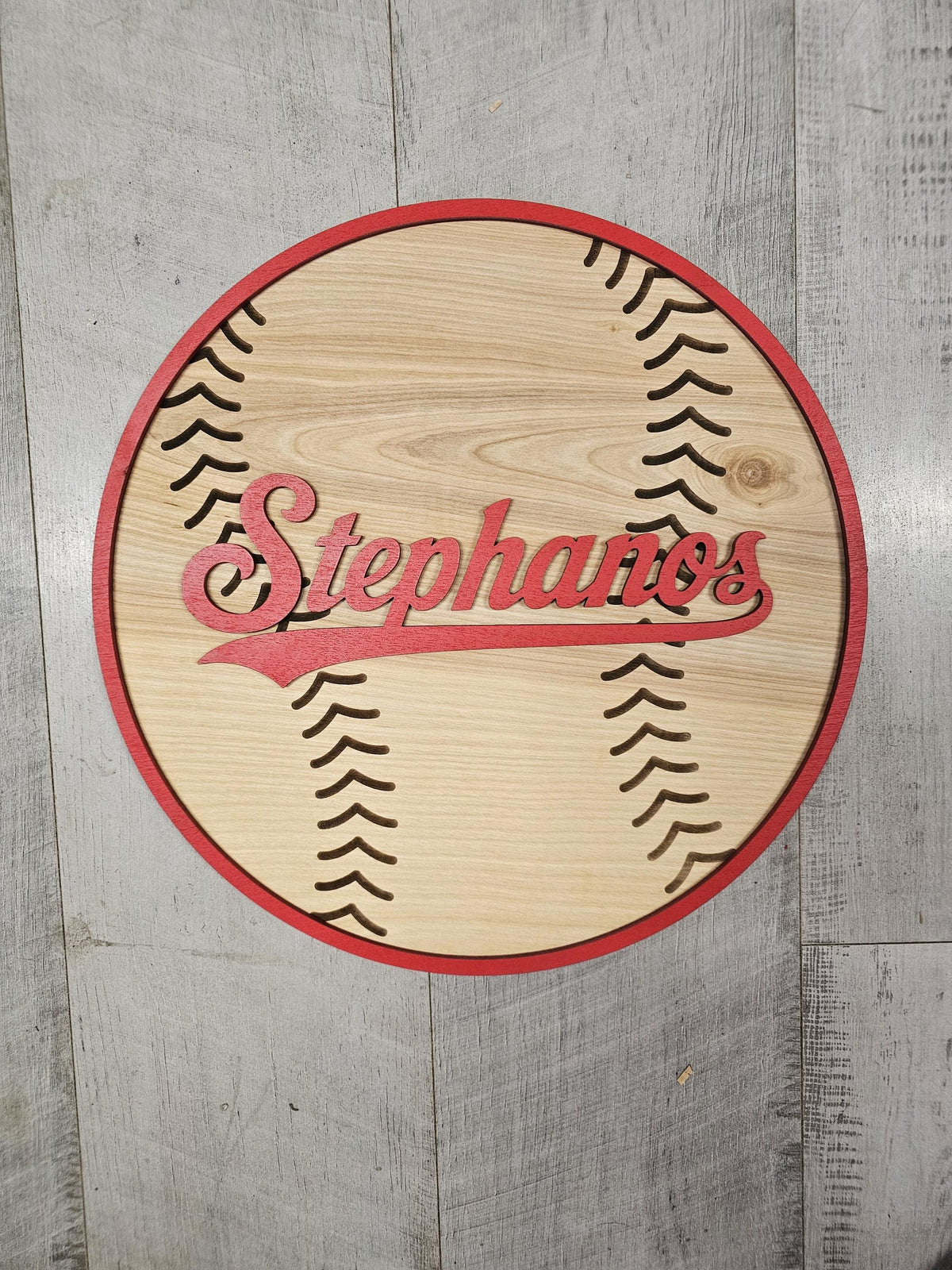 Personalized Baseball Name Sign | Custom Wood Baseball Wall Decor | Boys Baseball Nursery Sign | Baseball Room Decor