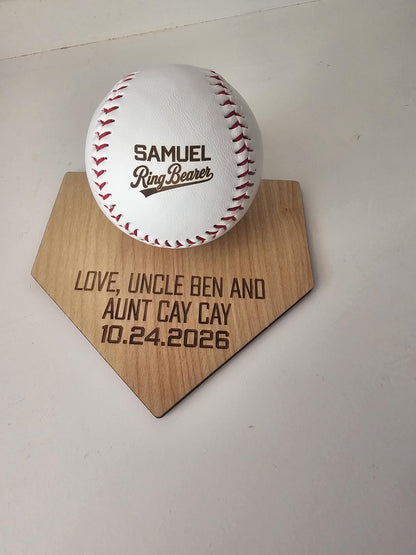 Personalized Groomsman Baseball Gift | Custom Engraved Baseball & Holder  Best Man Gift | Wedding Party Proposal Gift | Thank