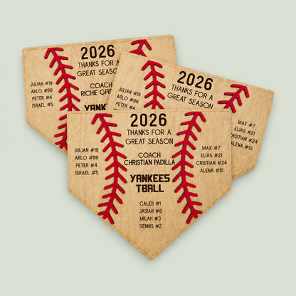 Personalized Baseball Coach's Gift, Thanks For A Great Season Award 2026, End of Season Coach Gift, Custom Baseball Coach Gift, Softball on soft sage background